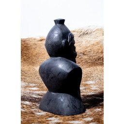 Sculpture sur bois dieu viking Freyr, noire - Celtic Webmerchant