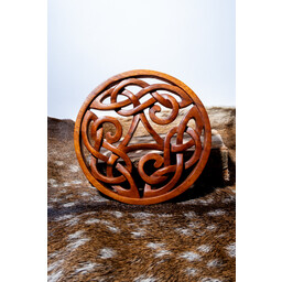 Holzschnitzerei keltisches Triskelion - Celtic Webmerchant