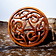 Wood carving Celtic triskelion - Celtic Webmerchant