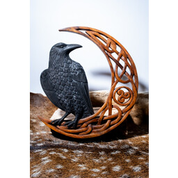 Wood carving Hugin, Odin's raven - Celtic Webmerchant