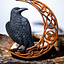Intaglio del legno di Hugin, il corvo di Odino - Celtic Webmerchant
