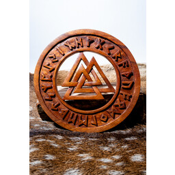 Holzschnitzerei Valknut - Celtic Webmerchant
