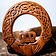 Sculpture sur bois Claddagh - Celtic Webmerchant
