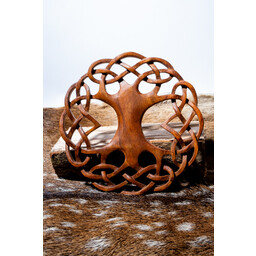 Sculpture sur bois Arbre de vie avec nœuds celtiques - Celtic Webmerchant