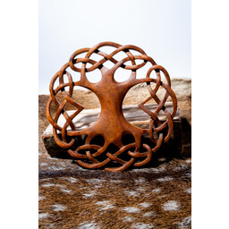 Sculpture sur bois Arbre de vie avec nœuds celtiques - Celtic Webmerchant