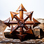 Étoile du chaos sculptée sur bois - Celtic Webmerchant