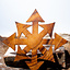 Wood carving chaos star - Celtic Webmerchant