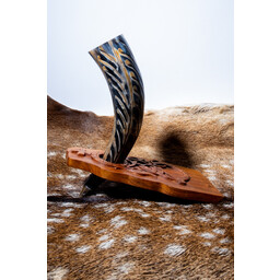 Supporto per corno da bere drago vichingo con rune - Celtic Webmerchant