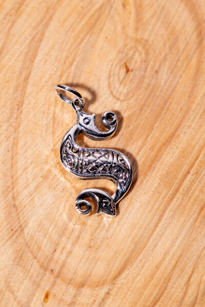 Cheval de mer celtique, argent - Celtic Webmerchant