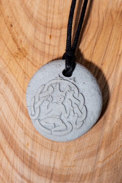 Pendentif en pierre Cernunnos - Celtic Webmerchant