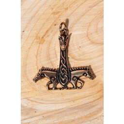 Pendentif Marteau de Thor avec des chevaux - Celtic Webmerchant