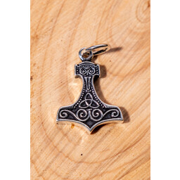 Thors Hammer mit Triquetra, Silber - Celtic Webmerchant