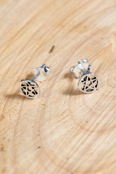 Boucles d'oreilles pentagramme - Celtic Webmerchant
