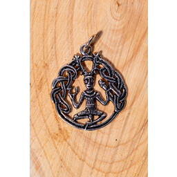 Cernunnos hänge, silver - Celtic Webmerchant