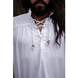 Camisa medieval, blanca. - Celtic Webmerchant