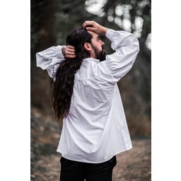 Camisa medieval, blanca. - Celtic Webmerchant