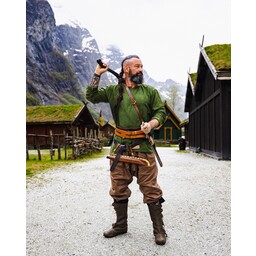 Túnica vikingo Hans, verde - Celtic Webmerchant