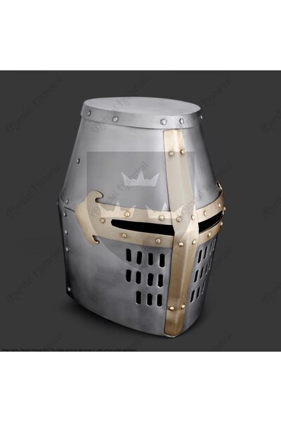 Crusader helmet, brass - Celtic Webmerchant