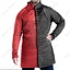 Gambeson 14. bis 15. Jahrhundert, rot-schwarz - Celtic Webmerchant