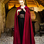 Medieval cloak with hood, red - Celtic Webmerchant