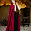 Medieval cloak with hood, red - Celtic Webmerchant