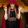 Leonardo Carbone Medieval cloak with hood, red - Celtic Webmerchant