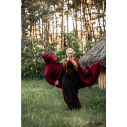 Mittelalterlicher Mantel mit Kapuze, rot - Celtic Webmerchant