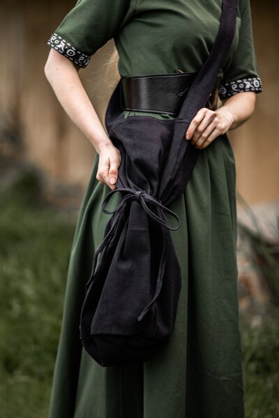 Textil axelväska, svart - Celtic Webmerchant