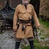 Leonardo Carbone Historyczna tunika z autentyczną podszewką, miodowy brąz - Celtic Webmerchant
