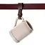 Leather beer mug holder, brown - Celtic Webmerchant
