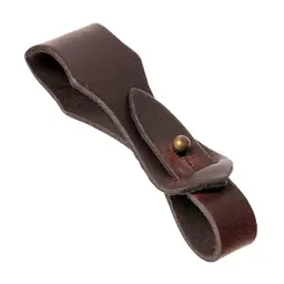 Leather beer mug holder, brown - Celtic Webmerchant