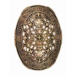 Broche de bouclier du 9ème siècle, style borre, bronze - Celtic Webmerchant