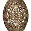 Broche del escudo del siglo IX, estilo borre, bronce - Celtic Webmerchant