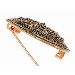 Broszka tarcza z dziewięć lat, styl borre, brąz - Celtic Webmerchant