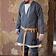 Burgschneider Viking caftan Loki (grau) - Celtic Webmerchant