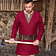 Burgschneider Viking caftan Loke (röd) - Celtic Webmerchant