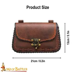 Sorcerer leather bag, brown - Celtic Webmerchant