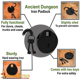 Large dungeon lock - Celtic Webmerchant