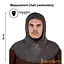 Chain mail hood, spring steel, unriveted round rings, 9mm - Celtic Webmerchant