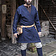 Burgschneider Viking caftan Loki (niebieski) - Celtic Webmerchant