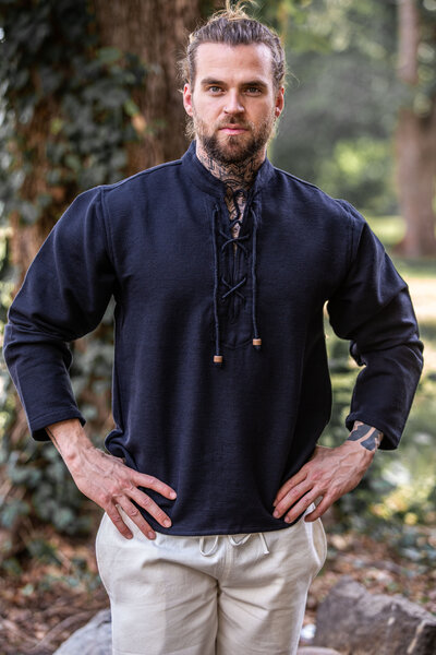 Chemise en coton épais, noir - Celtic Webmerchant