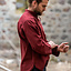 Hand-woven shirt, red - Celtic Webmerchant