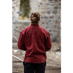 Hand-woven shirt, red - Celtic Webmerchant