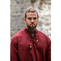Handgeweven overhemd, rood - Celtic Webmerchant