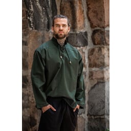 Hand-woven shirt, green - Celtic Webmerchant