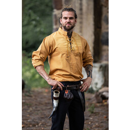 Camisa tejida a mano, color miel - Celtic Webmerchant
