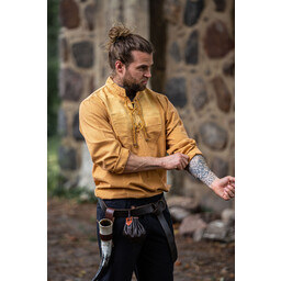 Camisa tejida a mano, color miel - Celtic Webmerchant