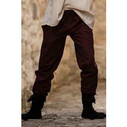 Cotton trousers, dark brown - Celtic Webmerchant