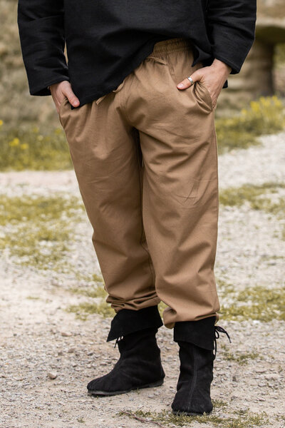 Pantaloni di cotone, sabbia - Celtic Webmerchant