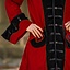 Manteau de pirate en velours, rouge-noir - Celtic Webmerchant